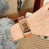 Watch Femininity Watch Retro Light Luxury Fashion Simple Small Bracelet Caramel Color Women'S Watch Retro Quartz Watch