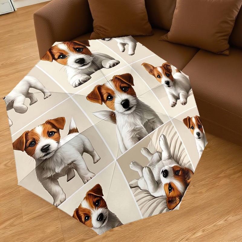 1PC Jack Russell Terrier Umbrella-8-Rib Reinforced Portable Folding Travel Suitable for All Seasons Outdoor Daily Use -J0396