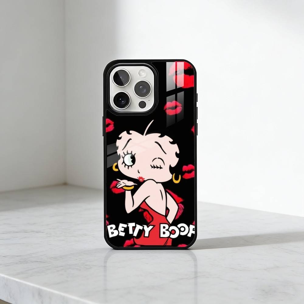 Retro B-Betty-BoopS Cartoon Phone Case For iPhone17,16,15,14,13 Plus,Pro Max Magnetic For Magsafe Wireless Charging