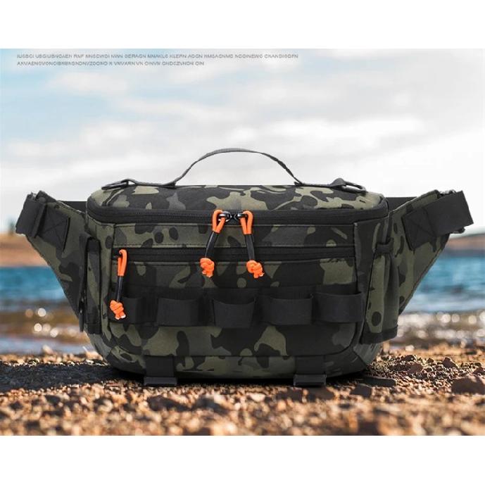 Fishing Chest Waist Bag Tactical Outdoor Travel Sports EDC Fishing Lure Bags Hunting Camping Hiking Cycling Pack Molle Pouch
