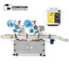 ZS-TB831B Double Heads Automatic Flat Surface Labeling Machine Mylar Bag Card Carton Box Sticker Labeler Applicator 60pm