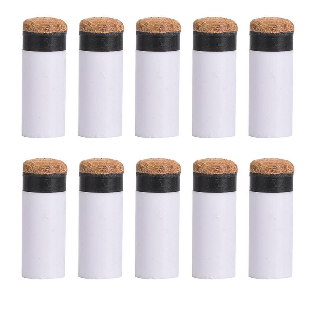 10PCS Snooker Pool Cue Pole Tip Billiards Rod Stick Replacement Parts Repair Tool Supplies