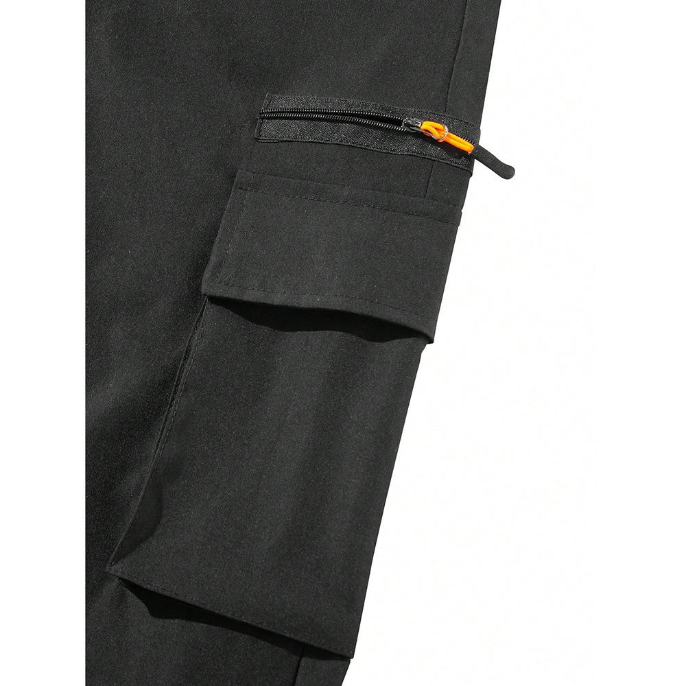 Men's Straight Leg Multi-pocket Casual Workwear Pants - Versatile & Loose Fit