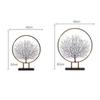 Metal Handicrafts Artificial Plants Tree Trunk Statue Branch Decorative Figurines Geometric Ring Home Decoration Accessories
