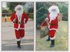 Gold Velvet Adult Santa Claus Christmas Costume - Thickened Holiday Dress