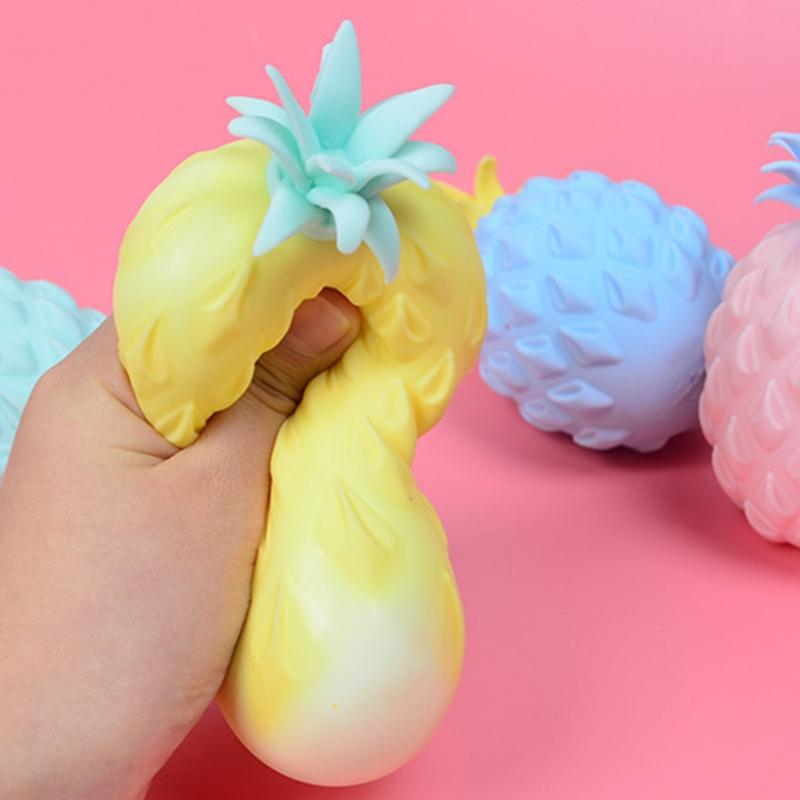 Pineapple Anti Stress Squeeze Ball Funny Vent Decompression Relief Anxiety Toys For Children