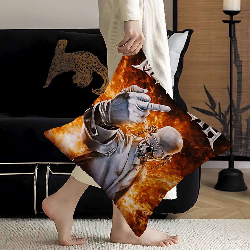 Rock Metal Band M-Megadeth Cushion Cover Polyester Sofa Cushions Decorative Throw Pillows Home Decoration Pillowcover