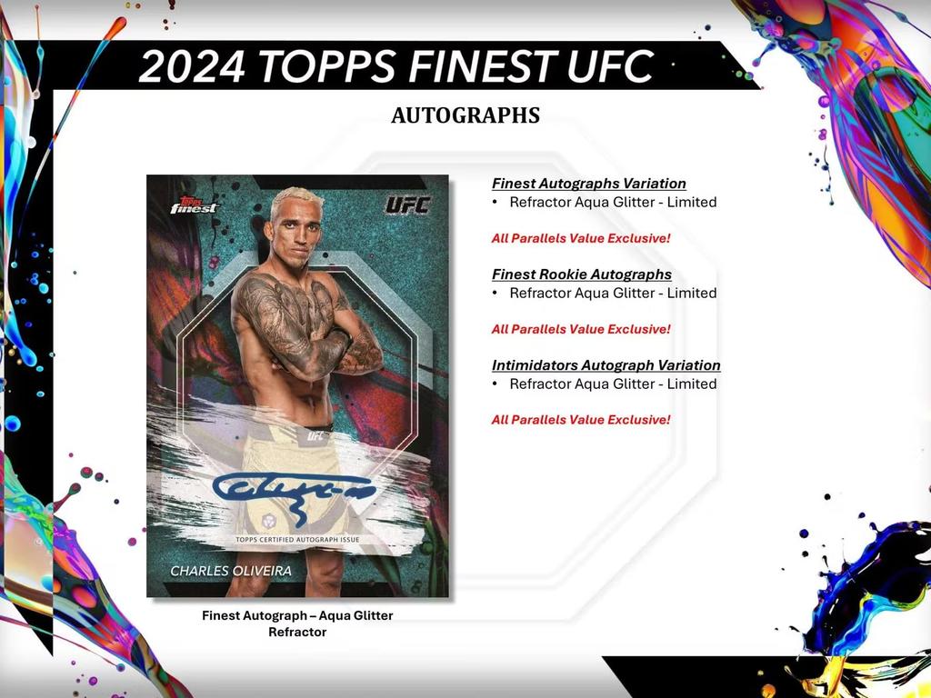 2024 Topps Finest UFC Blaster Trading Card Box 6-Pack