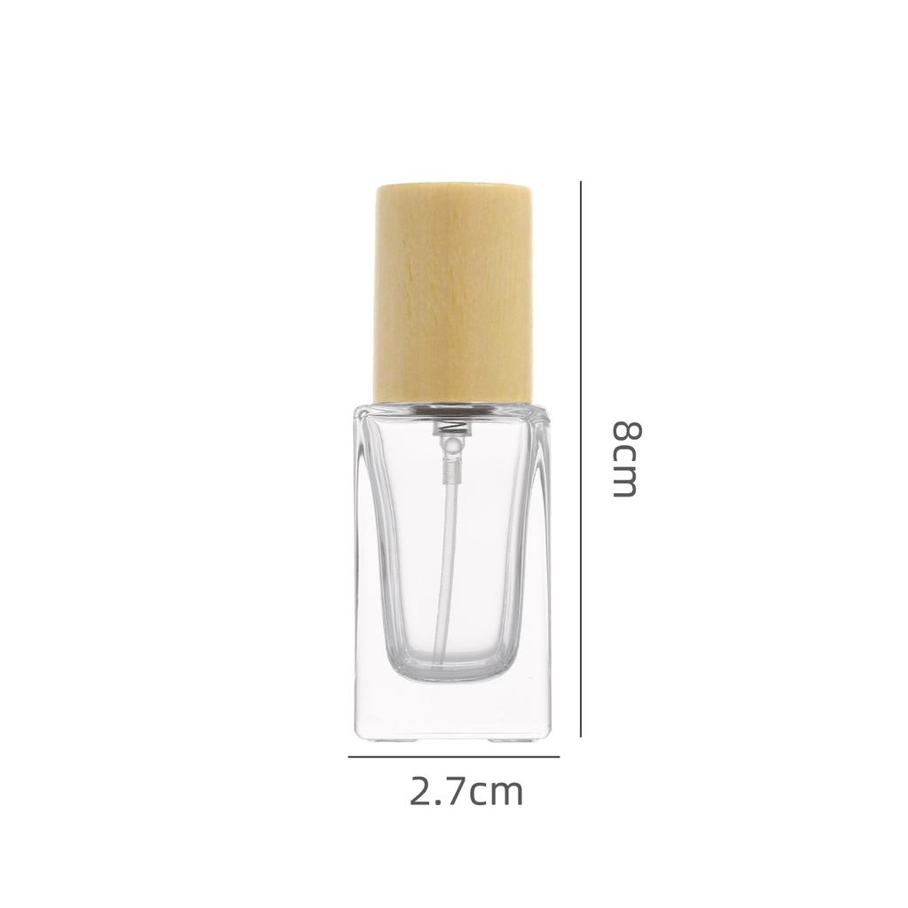 15ml Transparent Glass Perfume Bottle, Empty Spray Atomizer with 15mm Neck, Portable Travel Refillable Sample Container