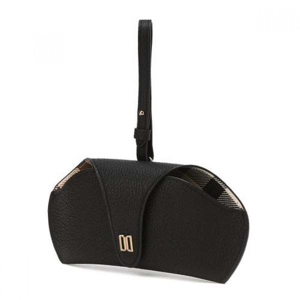 Daks Черный кожаный футляр для очков с логотипом DD и брелок Dcho5e240bk Single option