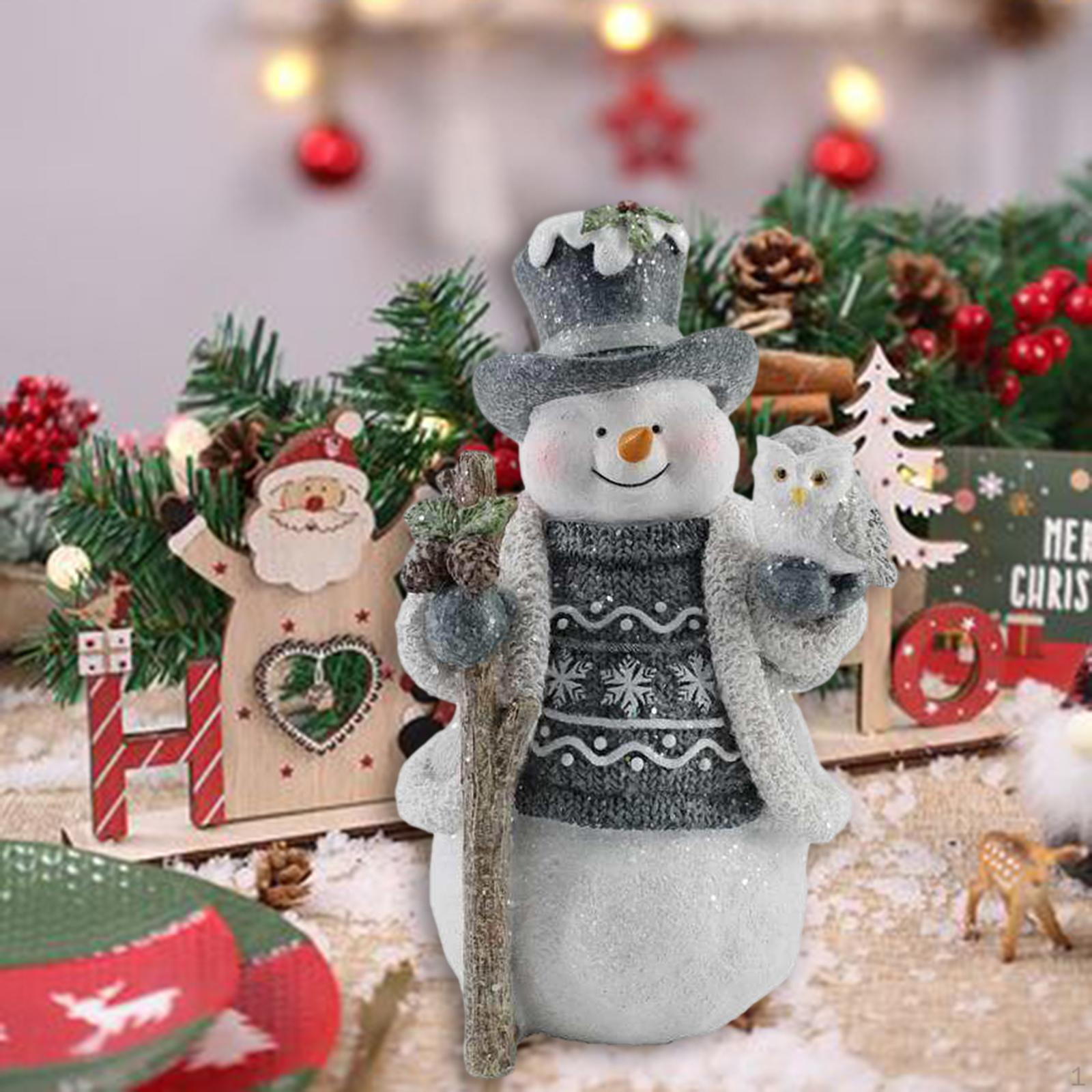 

Рождественское украшение снеговика, настольная статуя, настольная скульптура, световой реквизит для фотосъемки