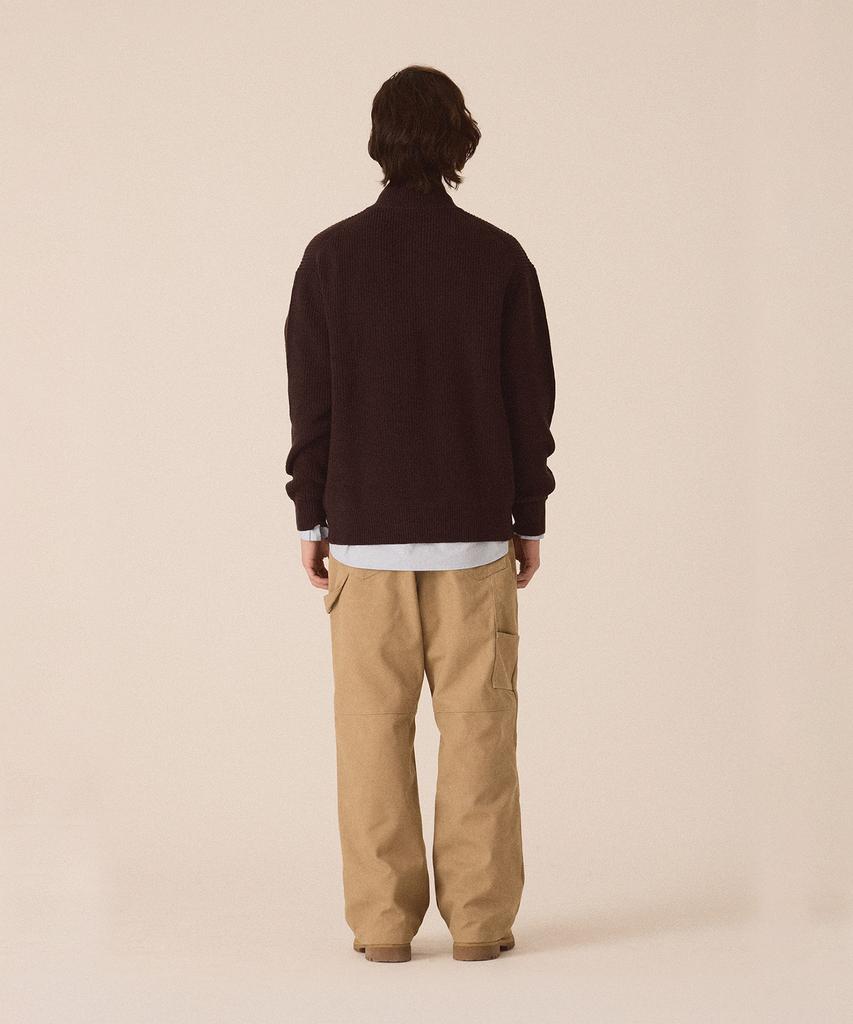 Cutz Two-Way Zip-Up Knit Cardigan - 4 Colors