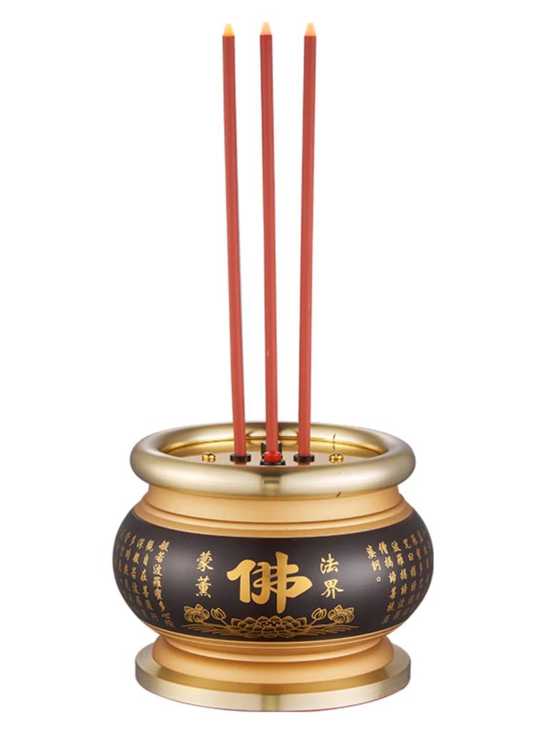 LED Rechargeable/plug-in Offering Buddha Lanterns Changming Lamp High Quality Alloy Material Desktop Decoration Offering Tables