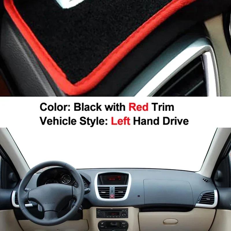 Car Dashboard Cover Non slip pad For Peugeot 207 206+ Dashmat Carpet Cape Car Dash Mat Sun Shade Pad Anti-UV Cushion