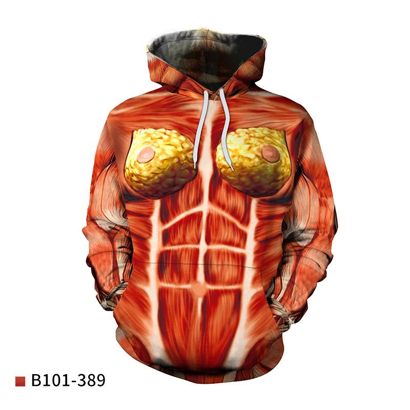 

Хит продаж серия свитеров с цифровой печатью органов мышц человека женские леггинсы комбинезон M