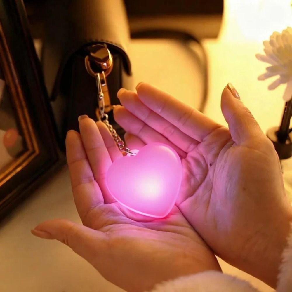 Rechargeable Backpack Flood Light Touch Sensitive Heart Shape Bag Lamp  Night Light