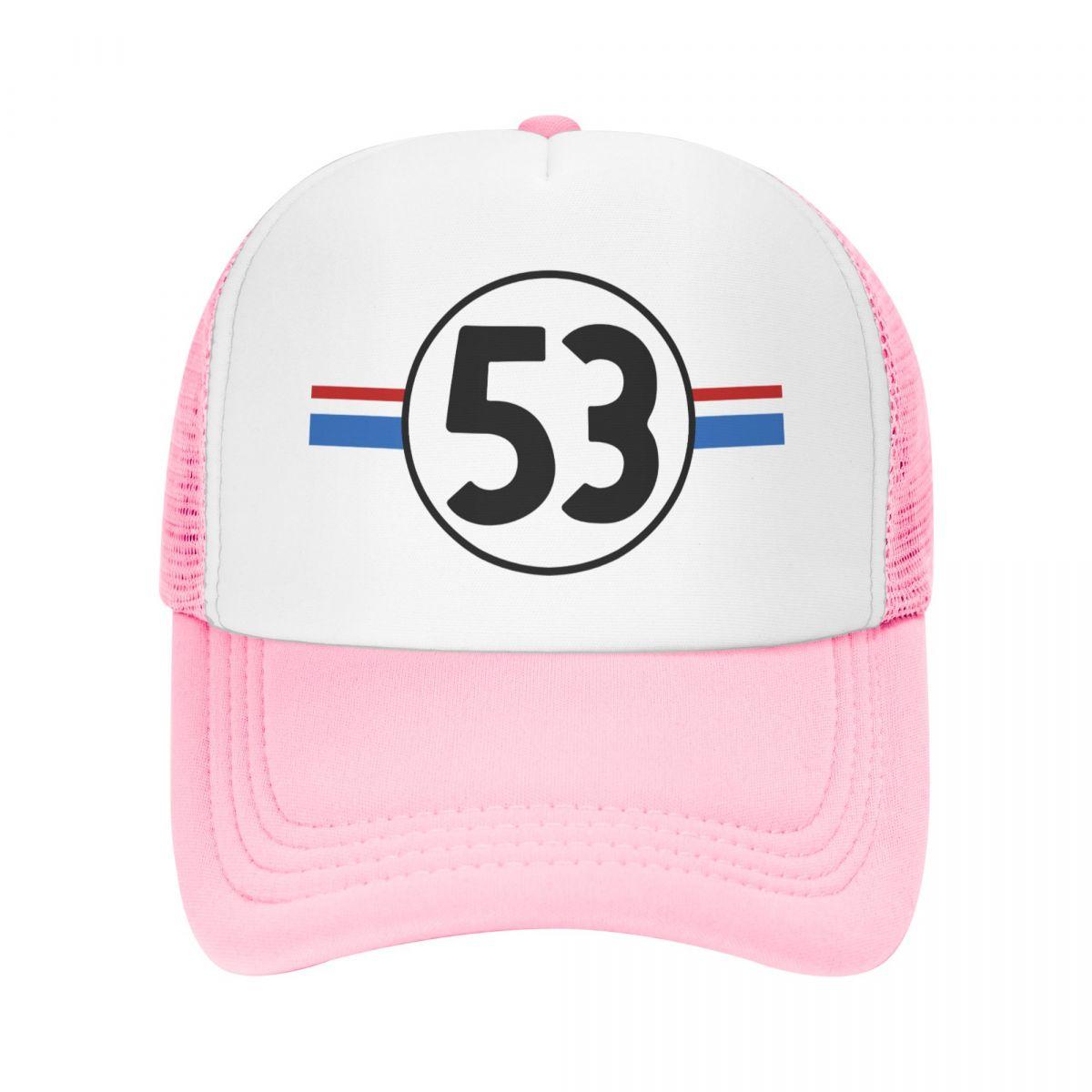 

Классический гоночный автомобиль Herbie 53 Бейсболка WoUnisex Унисекс Регулируемая шляпа дальнобойщика Уличные бейсболки Snapback Летние кепки Trucker Hat