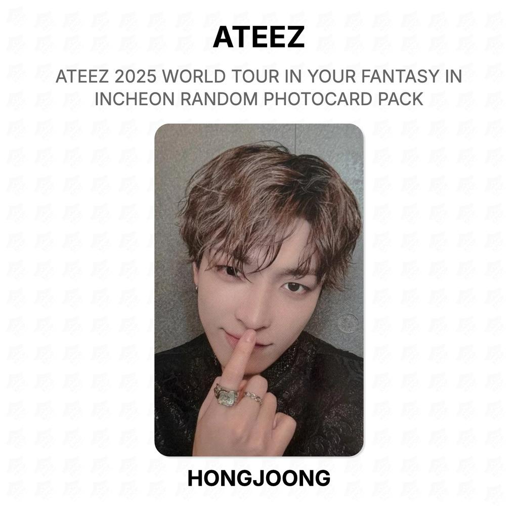 ATEEZ 2025 WORLD TOUR IN YOUR FANTASY IN INCHEON RANDOM PHOTOCARD PACK Official Photocard