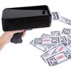 Money Gun Shooter Black W/ 100pcs Counterfeit Notes Prop For Parties, Gatherings