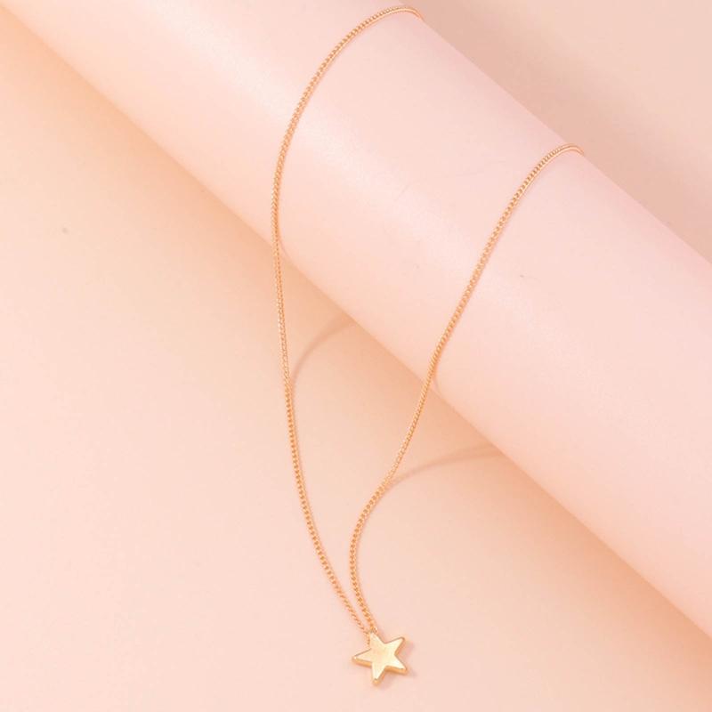 Unique Star Shaped Necklace Hip Hop Eye-catching Pentagrams Sweater Chain Summer Grunge Star Necklace Y2K Jewelry
