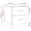 VidaXL Tables de chevet 2 pcs noir 40x35x47,5 cm bois d’ingénierie 827247