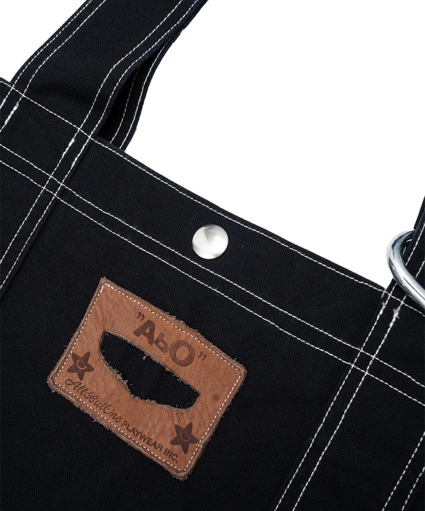 Allbutone Canvas Tote Bag Black Canvas