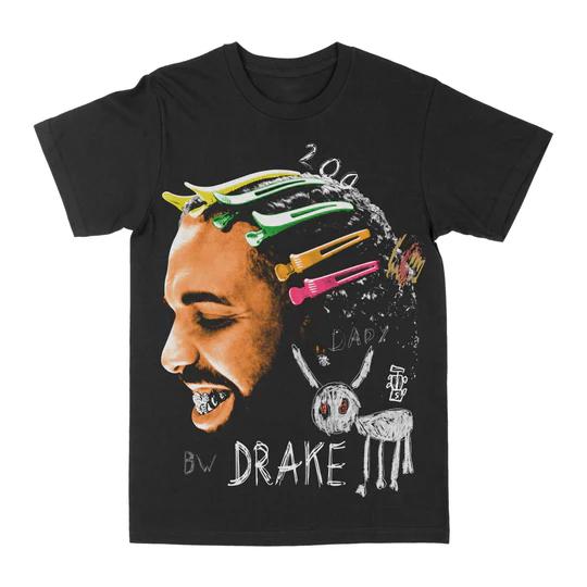 

Унисекс Хлопковая Футболка Drake Летняя С Коротким Рукавом Уличный Стиль Хип-Хоп Повседневная S