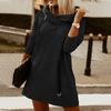 Felpa con cappuccio da donna, in lana, sportiva, con cerniera, decorazione, tinta unita, a maniche lunghe, più velluto, giacca casual calda, maglione con cappuccio, da donna, taglia grande, S-5XL