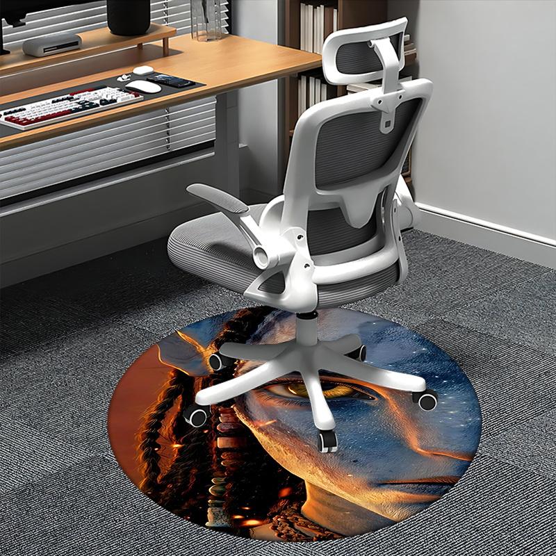 

Avatar Inspired Chair Mat Round Carpet for Home Decor, Office Use, Living Room, Bedroom, Gift Idea0211b 80cm by 80cm