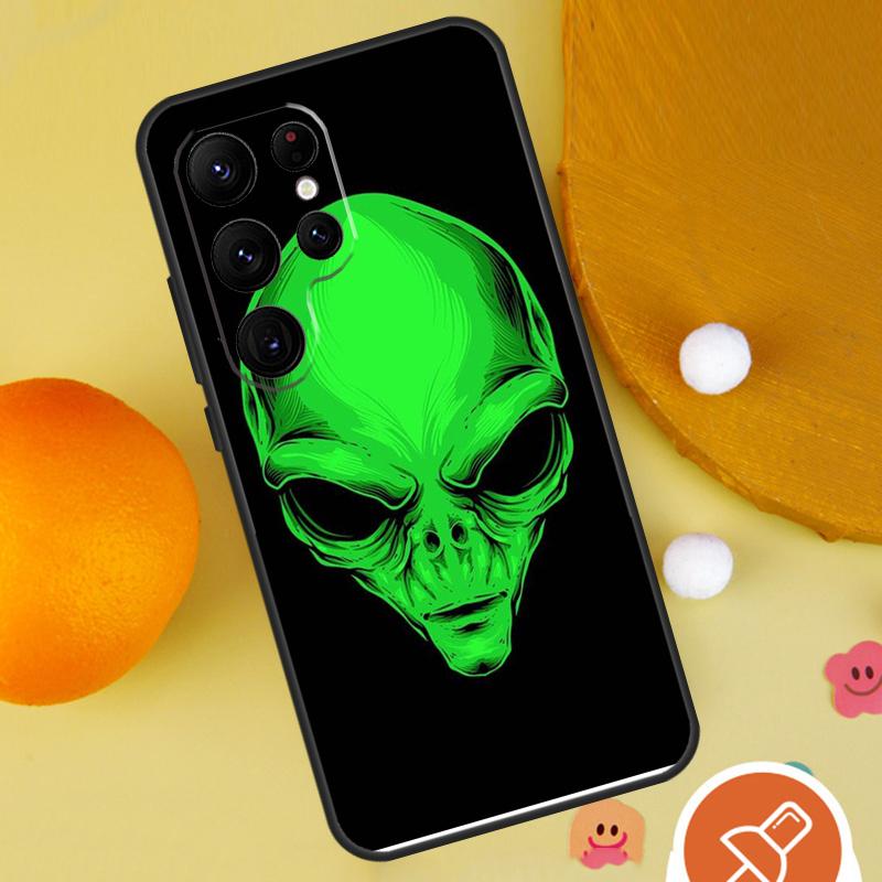 Alien Kawaii Art Phone Case For Samsung Galaxy S25 Ultra S24 S23 S22 S21 Ultra S9 S10 Plus S20 FE Funda Cover