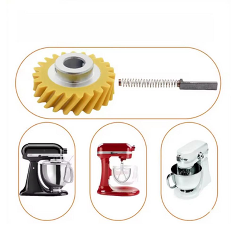 4 buc W10380496 W10112253 Angrenaj Melcat și Perii de Carbon de Înlocuire pentru Mixer