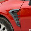 Universal Gloss Black Car Fender Side Intake Air Wing Grille Vent Cover Trim 2x