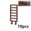MOC Stadtzaun Baustein Teile Haus Geländer Treppenabsperrung Leiter Garten Militär Montageziegel Kompatibel 60603 3185