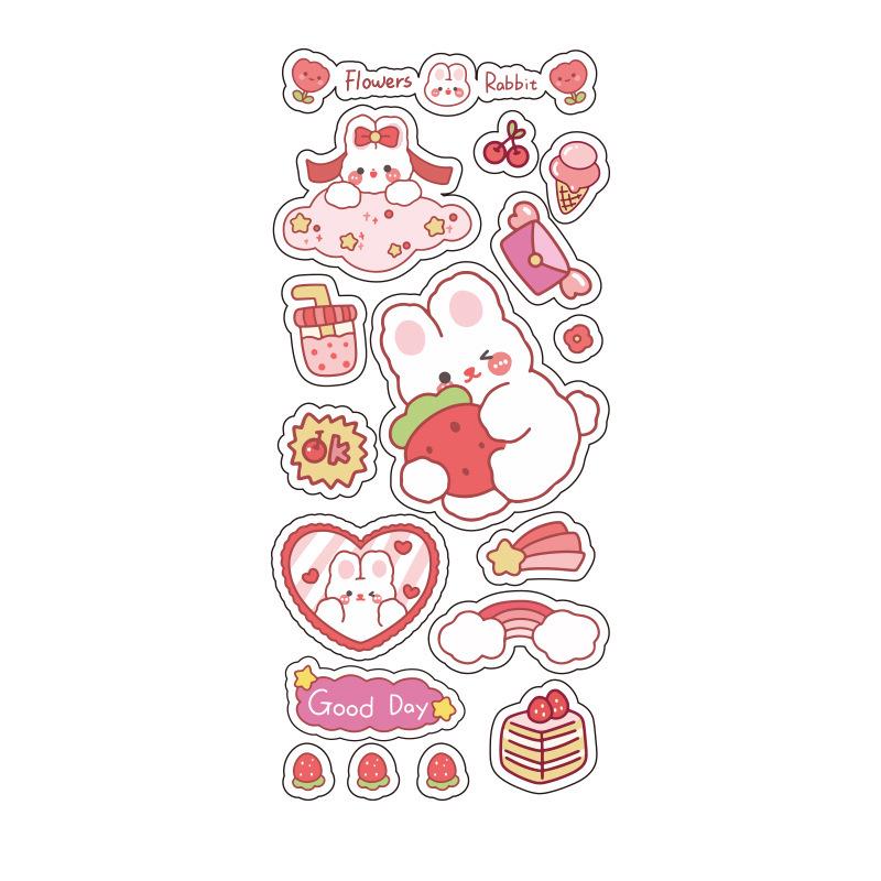 Adorable Animal Girl Stickers for Journals, Luggage, Phones, Bottles - Waterproof & Creative DIY Decor
