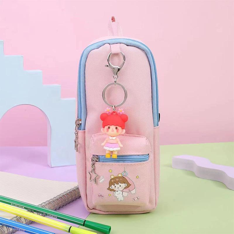 Student Pencil Case with High Capacity for Pencils, Fountain Pens, and Gel Pens