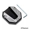 CNC Aluminum Alloy Motorcycle Bike Kickstand Extender Foot Side Support Enlarged Base Extension Foot Pad Stand