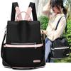 2025 Casual Oxford Backpack Women Black Waterproof Nylon School Bags for Teenage Girls High Quality Fashion Travel Tote Packbag