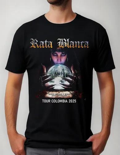 Camiseta Rock Rata Blanca Concierto Tour 2025 Shirt NI548 XL