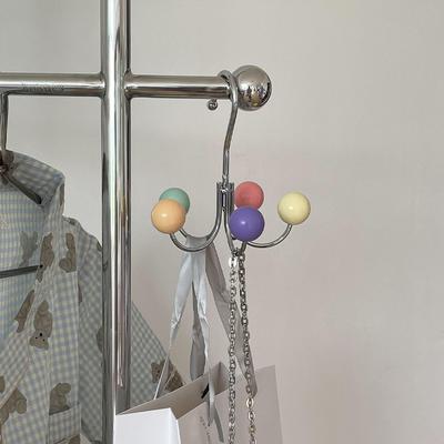 Závěsný háček Otočný Design bez hřebíků Držák na kabelku Háček Snadná instalace 5 drápků Háček na ručníky šály kabáty Domácí produkty