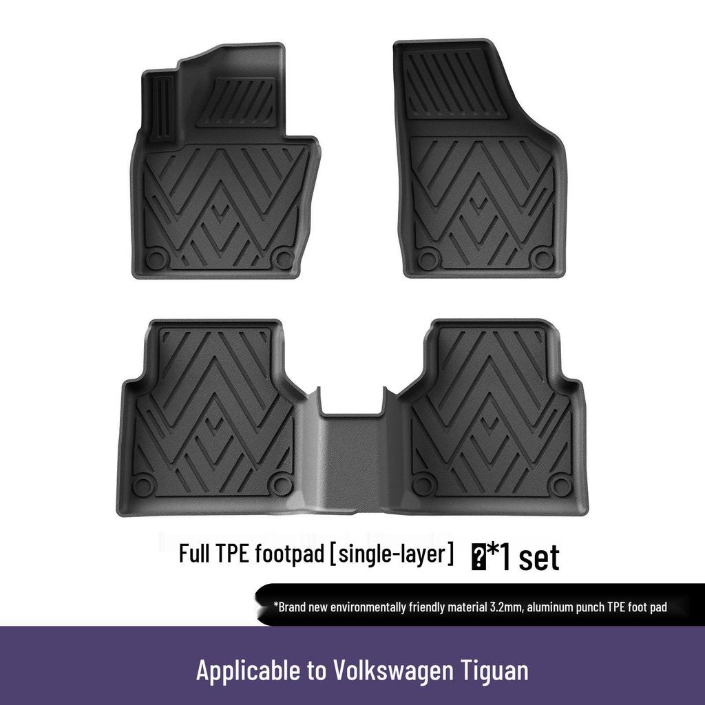 2010-2018 Volkswagen Tiguan 3D All-Weather Eco-Friendly TPE Floor Mats