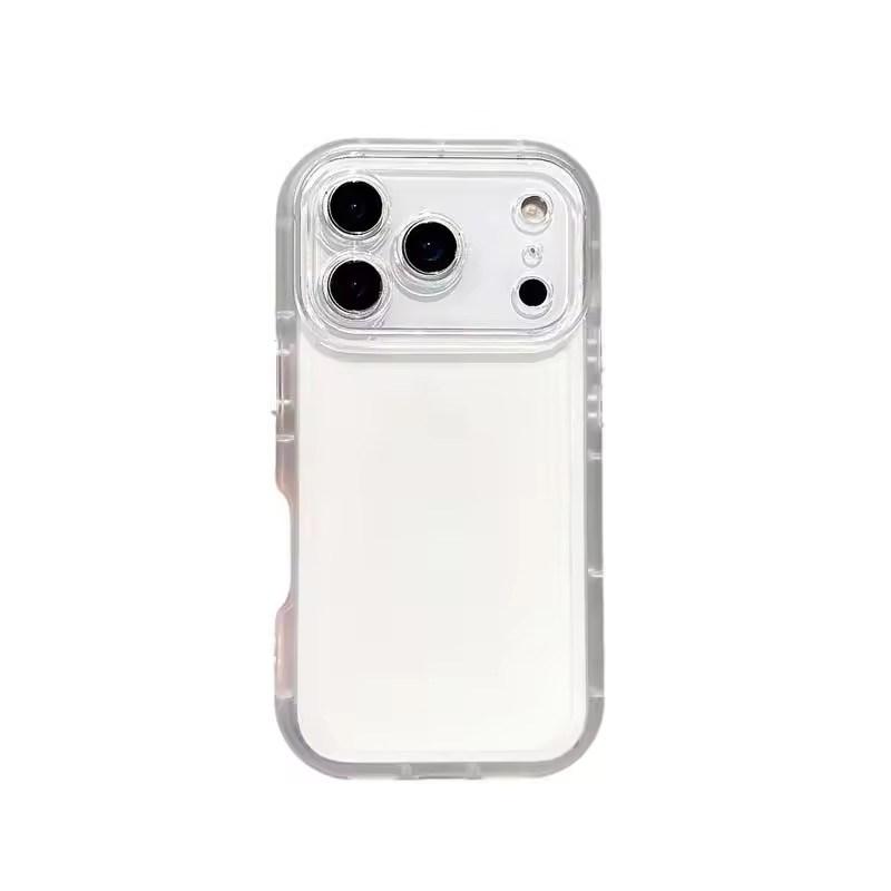 Transparent Silicone TPU Phone Case for IPhone 17 Air 16 15 14 13 12 Pro Max Soft Airbag Shock Bumper