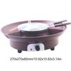 Electric Fondue Pot Set with 3 Section Food Tray and 2 Dipping Forks Chocolate Fountain Machine Cheese Fondue Maker for Parties