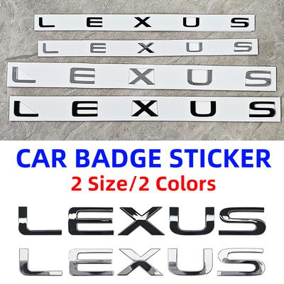 ABS Car Rear Trunk Letter Sticker Accessories For F SPORT GX460 Ct200h IS250 ES 220D IS200 GS GX IS LS LX NX RX UX CT LC
