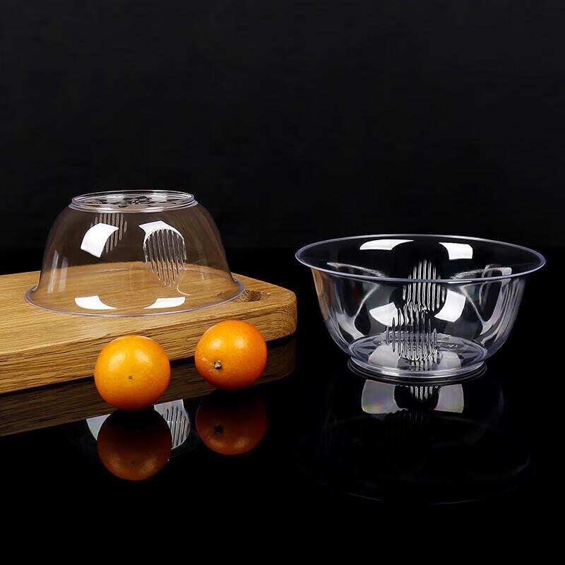 Disposable Plastic Crystal Bowl & Chopsticks Set