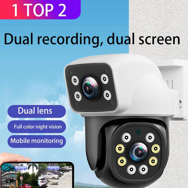360° Dual Lens Wireless Waterproof Outdoor Surveillance Dome Camera