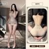 Sex underwear large size high-end stunner lace perspective temptation hip-wrapped nightdress pure desire mesh suspender nightdress