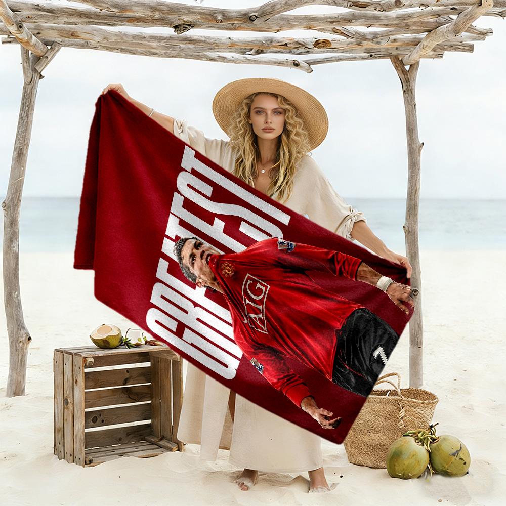 Golden Number Seven Beach Towel Soft Durable Quick-Dry Comfortable Lightweight Portable for Swimming,Beach,Camping, Travel, Beach Accessories,Gym