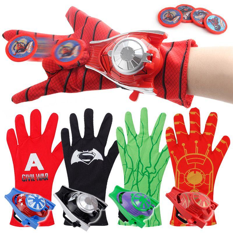 Premium Quality Children Superhero Launchers Gloves For Batman Spider-man Cosplay Fun