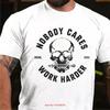 Maturelion Nobody Cares Work Harder Skull T Shirt Vintage Top For Everyday Wear Fashion Casual Comfortable Homme