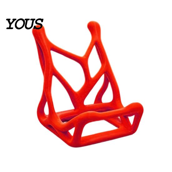 Stable Phone Support Mobile Holder, 3D-Printed Skeleton-Inspired Stand, Thin Lightweight Desk Stand Decorative Ornament for Bedside Living Room